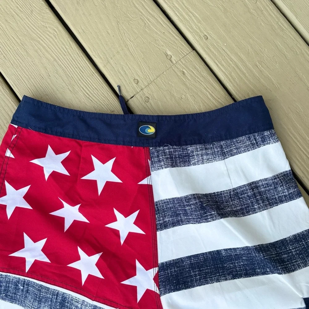 RS SURF Patriotic Men's Swim/Surf Shorts, Size: 32